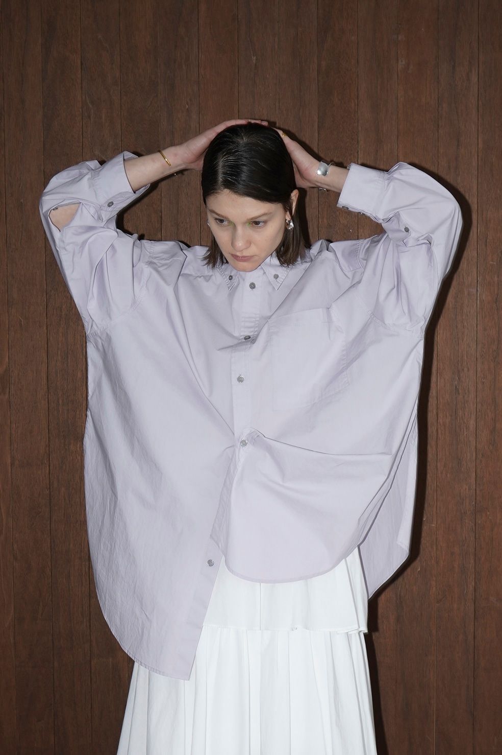 CLANE - ヒューズ シャツ - HUGE SHIRT - LIGHT PURPLE | ADDICT WEB SHOP