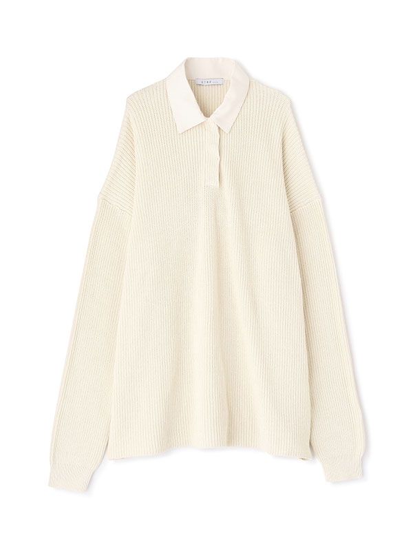 ラガーシャツニットプルオーバー - OFFWHITE