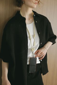 ITTI×MANOF HERRIE PHONE STRING - スマートフォンケース用ボディストラップ - IVORY