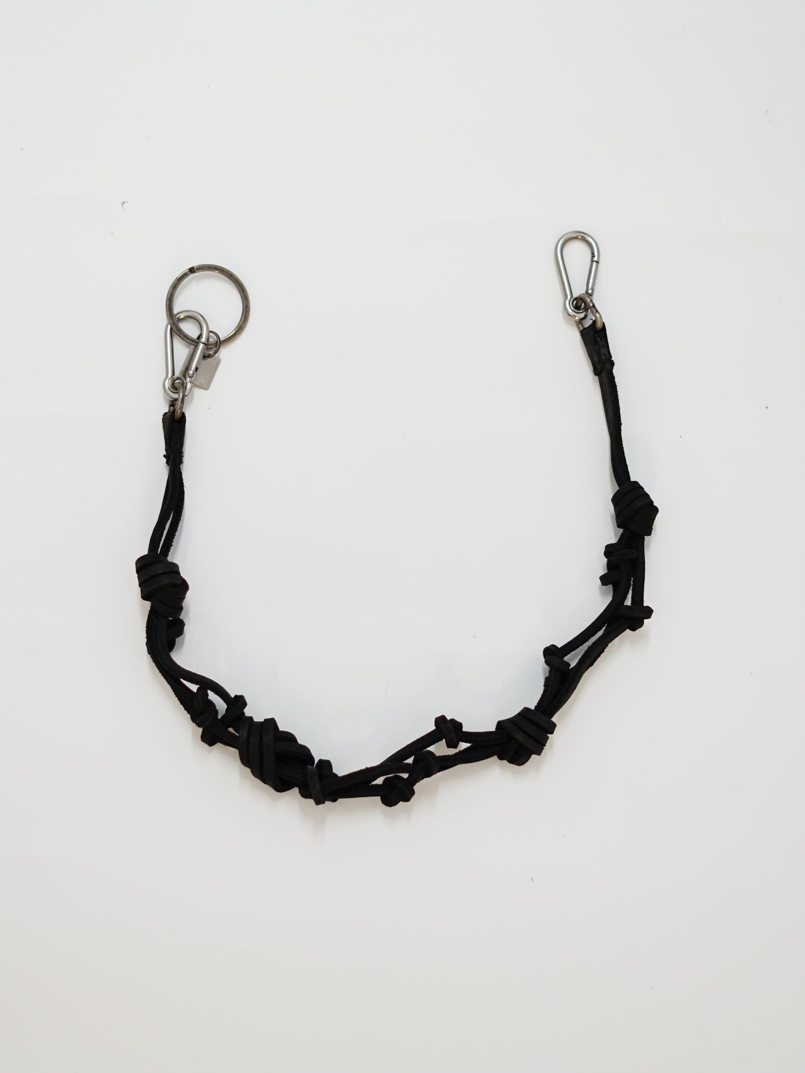 【CRD0】 キーチェーン/ ウォレットコード │ KEY CHAIN  GROPPONE FULL GRAIN (BLACK)