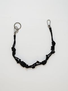 【CRD0】 キーチェーン/ ウォレットコード │ KEY CHAIN  GROPPONE FULL GRAIN (BLACK)