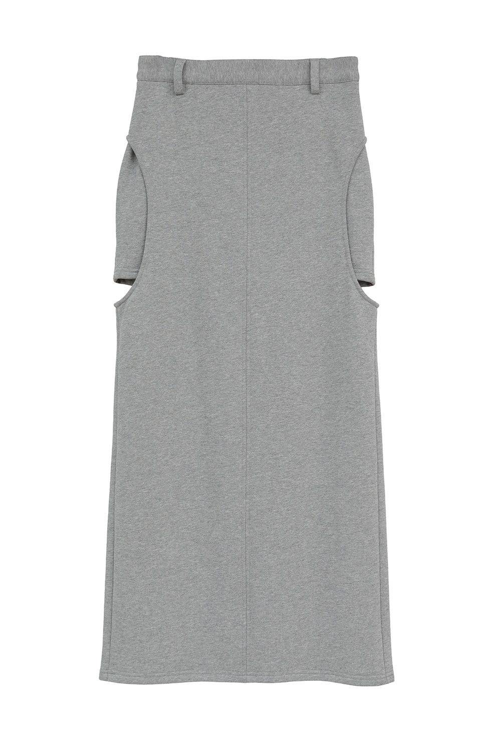 サークルカットスカート - CIRCLE CUT SWEAT SKIRT (GREY)