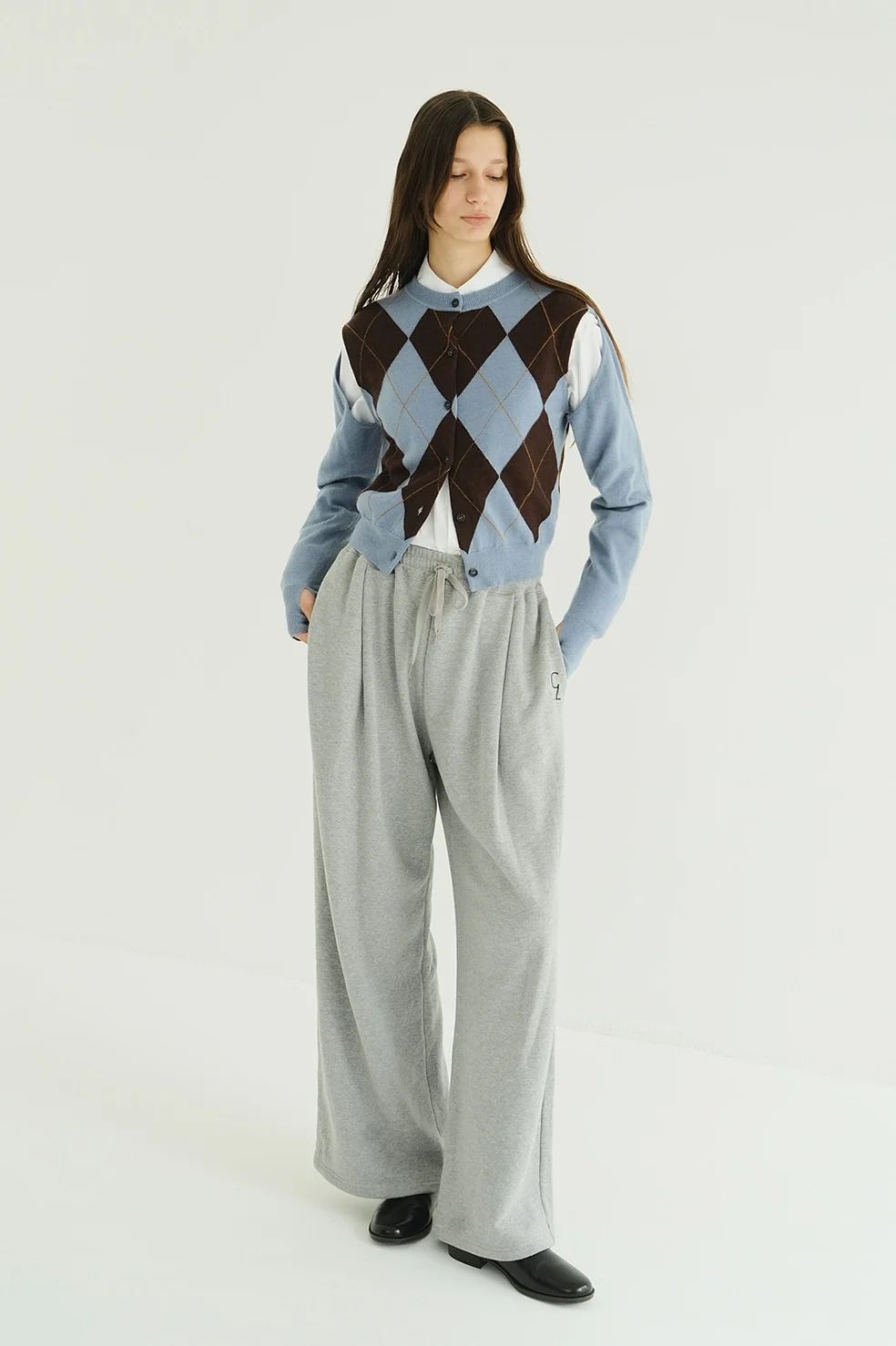 アレンジニットトップス - ARRANGE KNIT TOPS BLUE