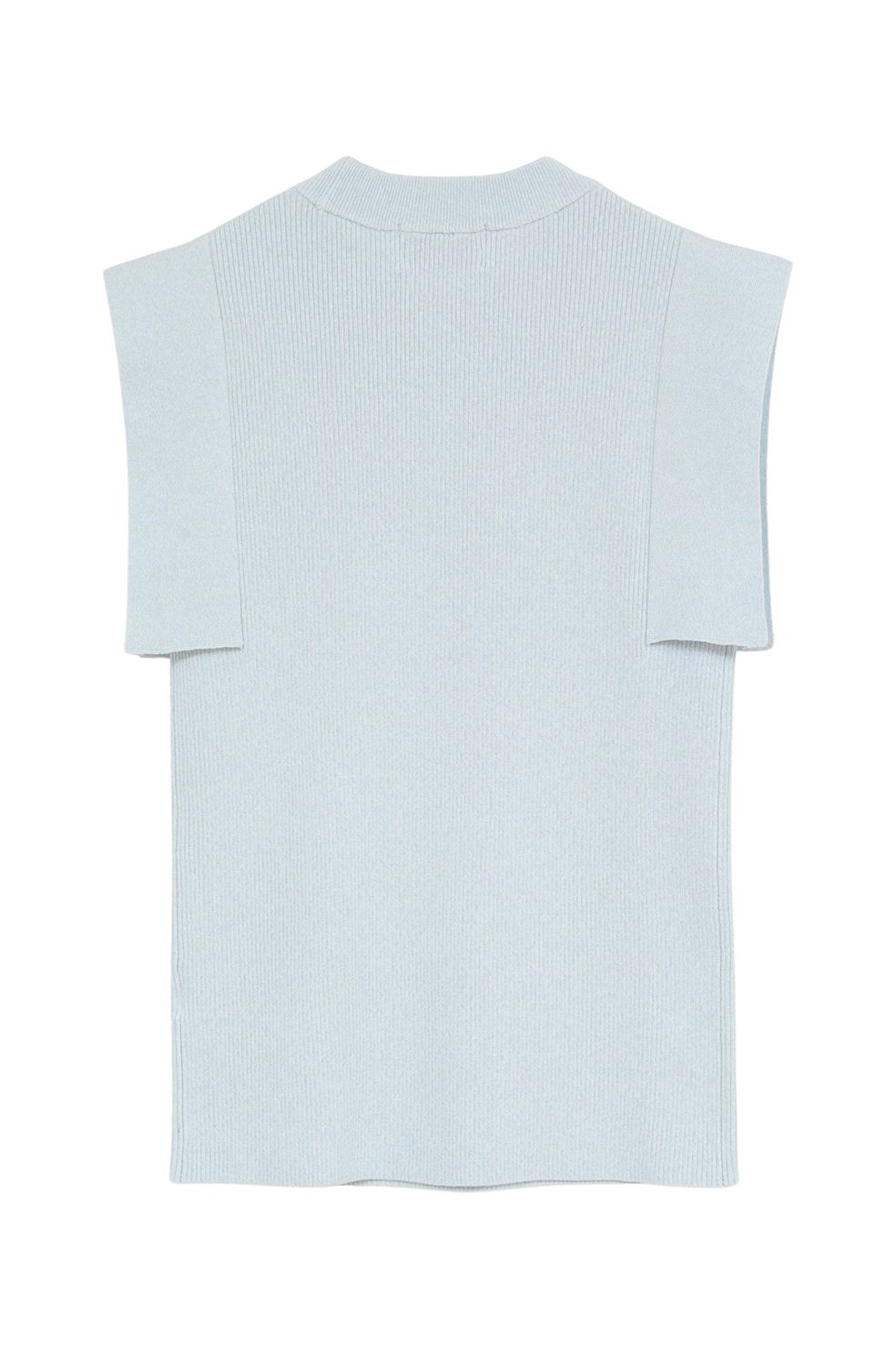 【26SS】 スクエアスリーブニットトップス - SQUARE SLEEVE KNIT TOPS (BLUE)