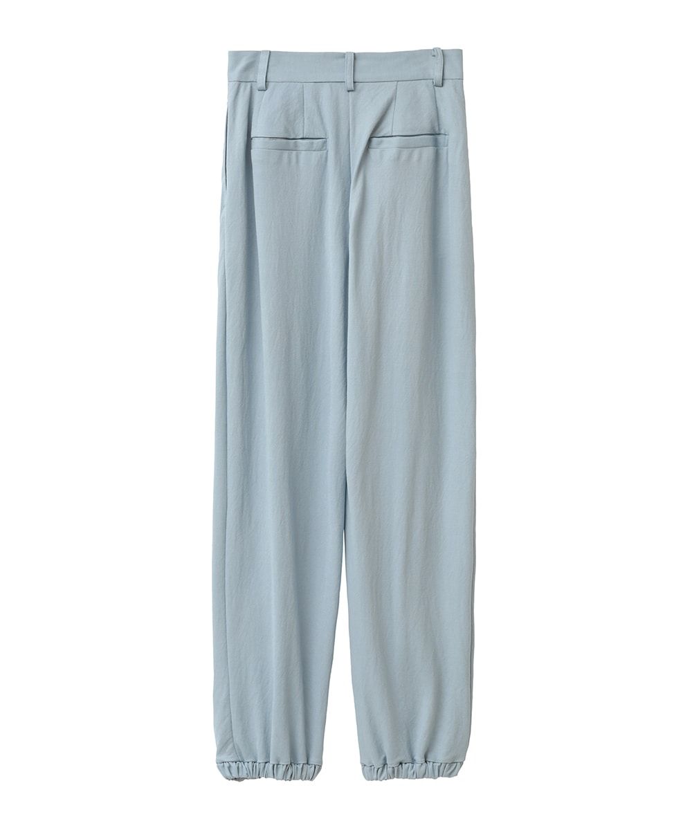 ギャザージャージパンツ - HEM GATHER JERSEY PANTS BLUE