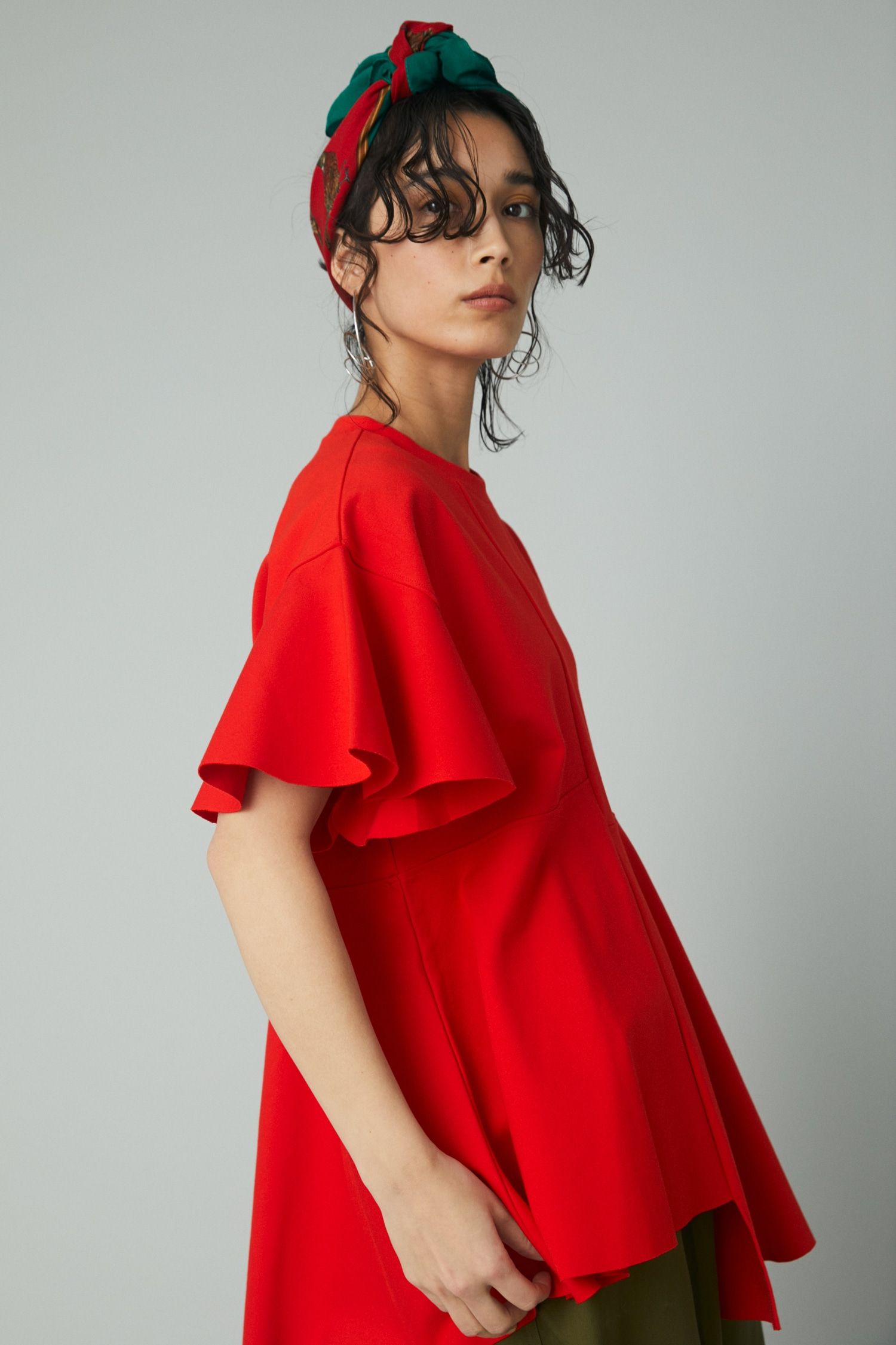 美品　HeRIN.CYE Ponte tops HeRIN.CYE | Cropped ponte tops (Tシャツ・カットソー(半袖