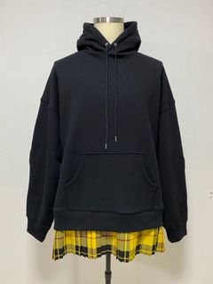 Pleats Sweat Hoodie - プリーツスウェットフーディ - BLACK