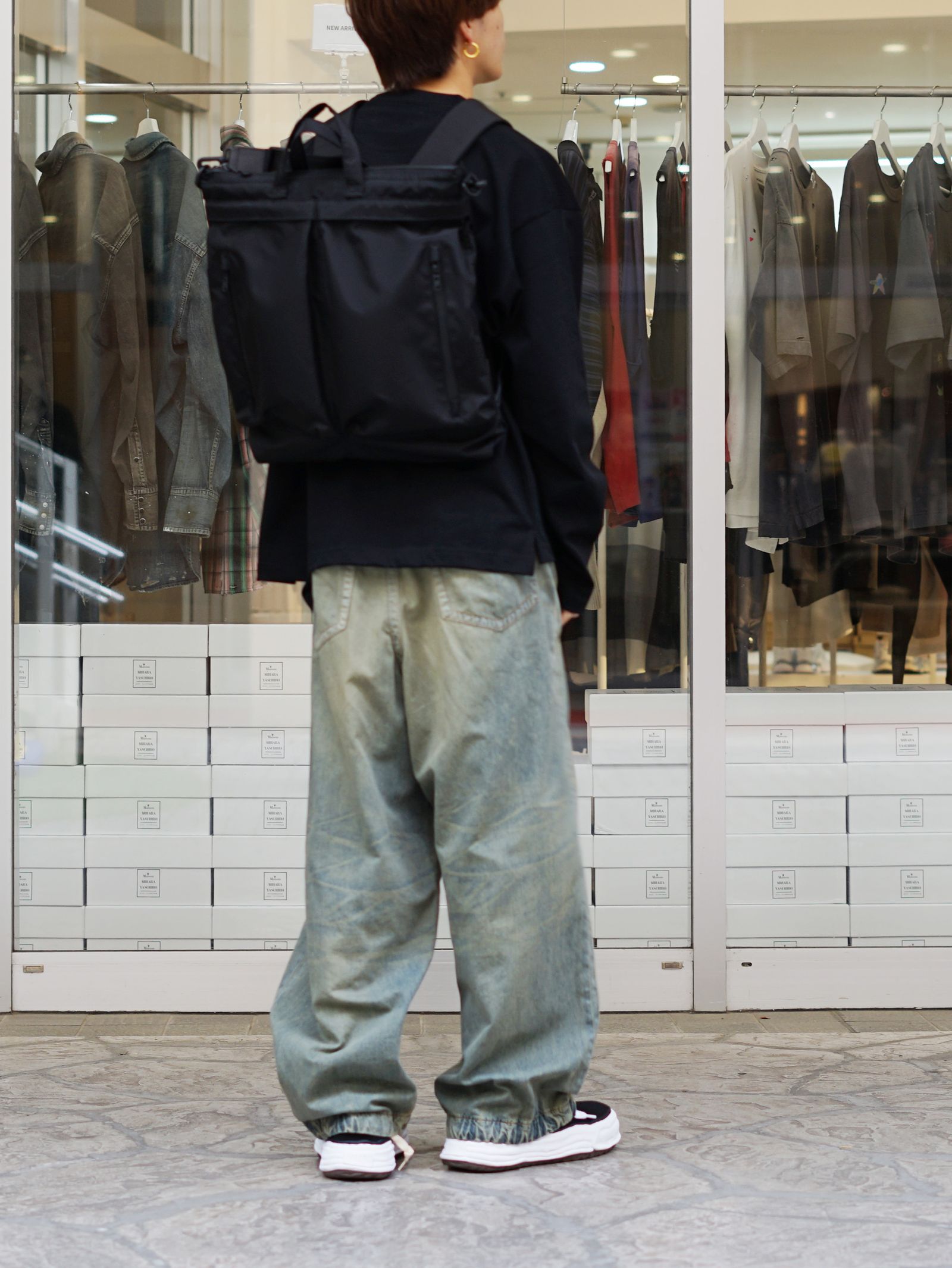 3ウェイヘルメットバッグ / 420 re/cor 3WAY HELMET （BLACK)