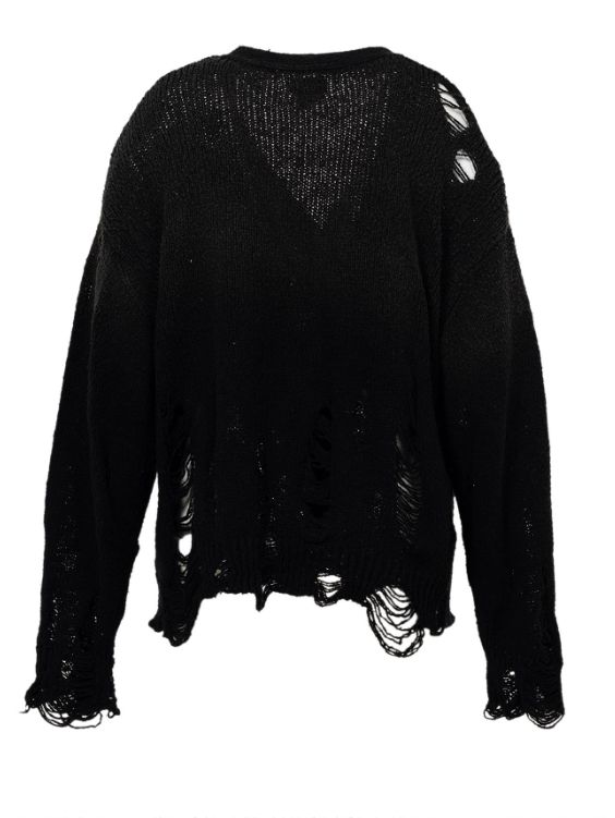 サンフェードライクニットカーディガン - Sun Faded Like Knit Cardigan (BLACK)