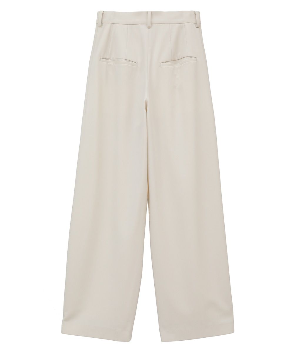 ベーシック -タック パンツ - BASIC TUCK PANTS - IVORY