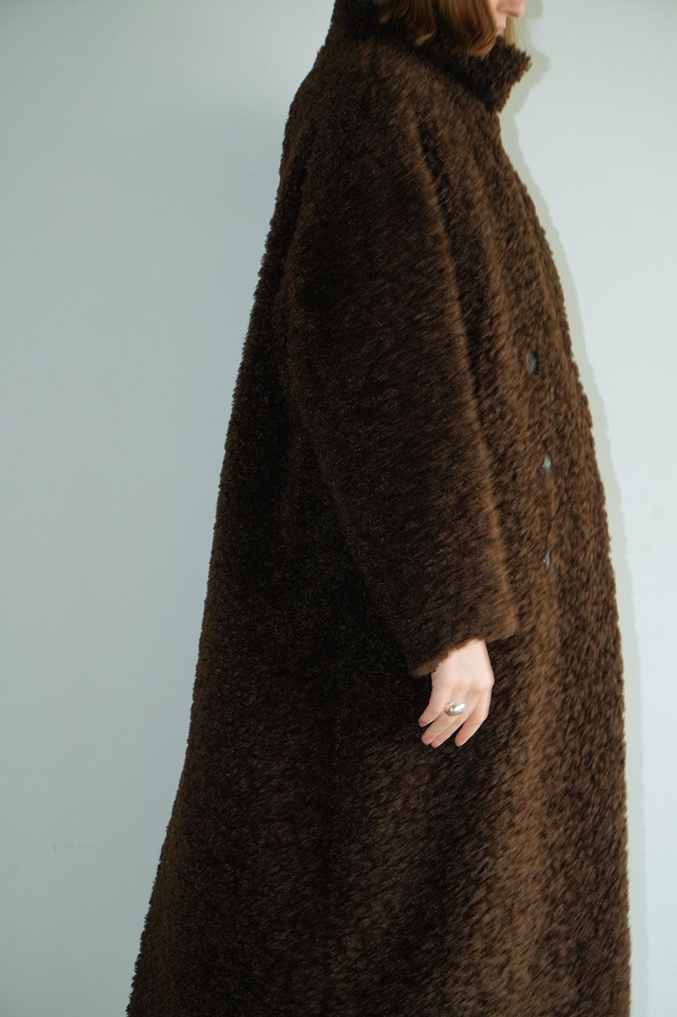 CLANE - ダブル ロング ボアコート - DOUBLE LONG BOA COAT - BROWN ...