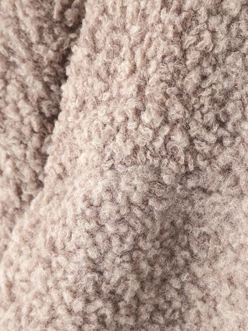 ニットブルゾン - "KNIT BLOUSON - Alpaca/Wool -" BEIGE