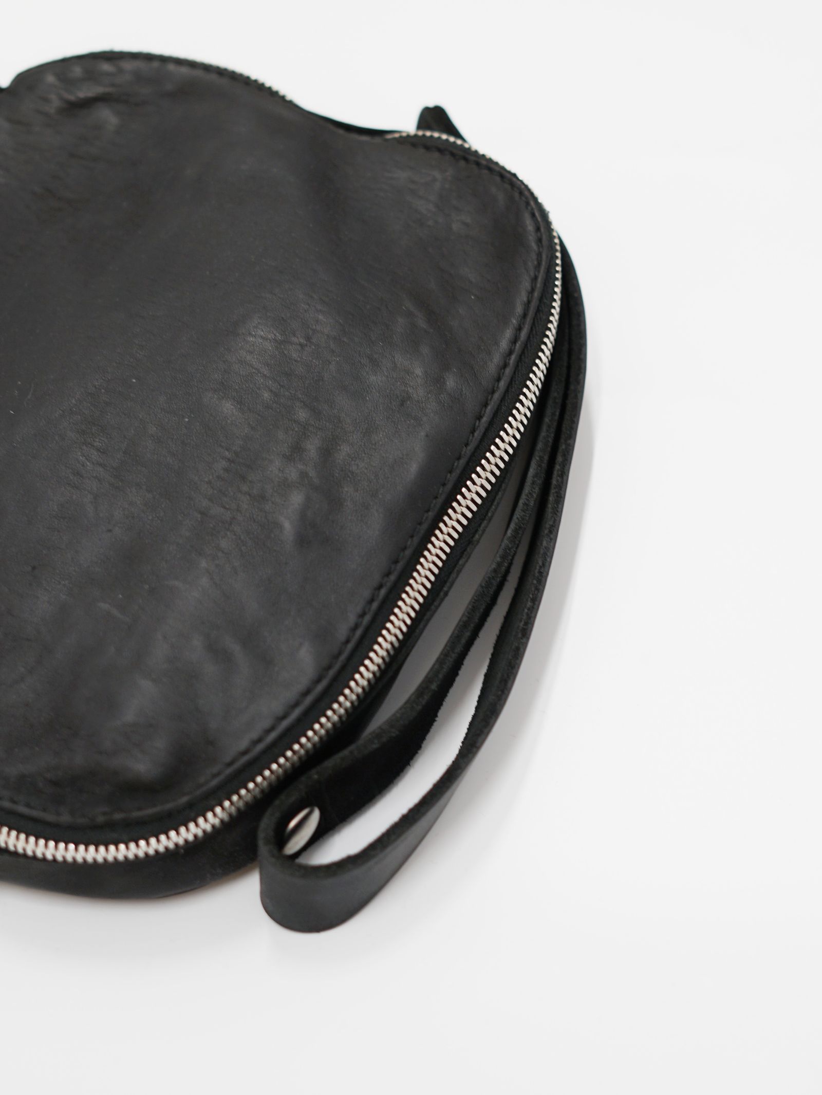 レザークラッチバッグ - W6 LEATHER CLUTCH (BLACK)