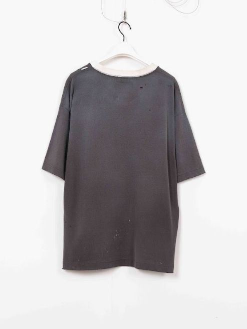 スマイリーフェイス ティーシャツ - smily face PT DR Tee - BLACK