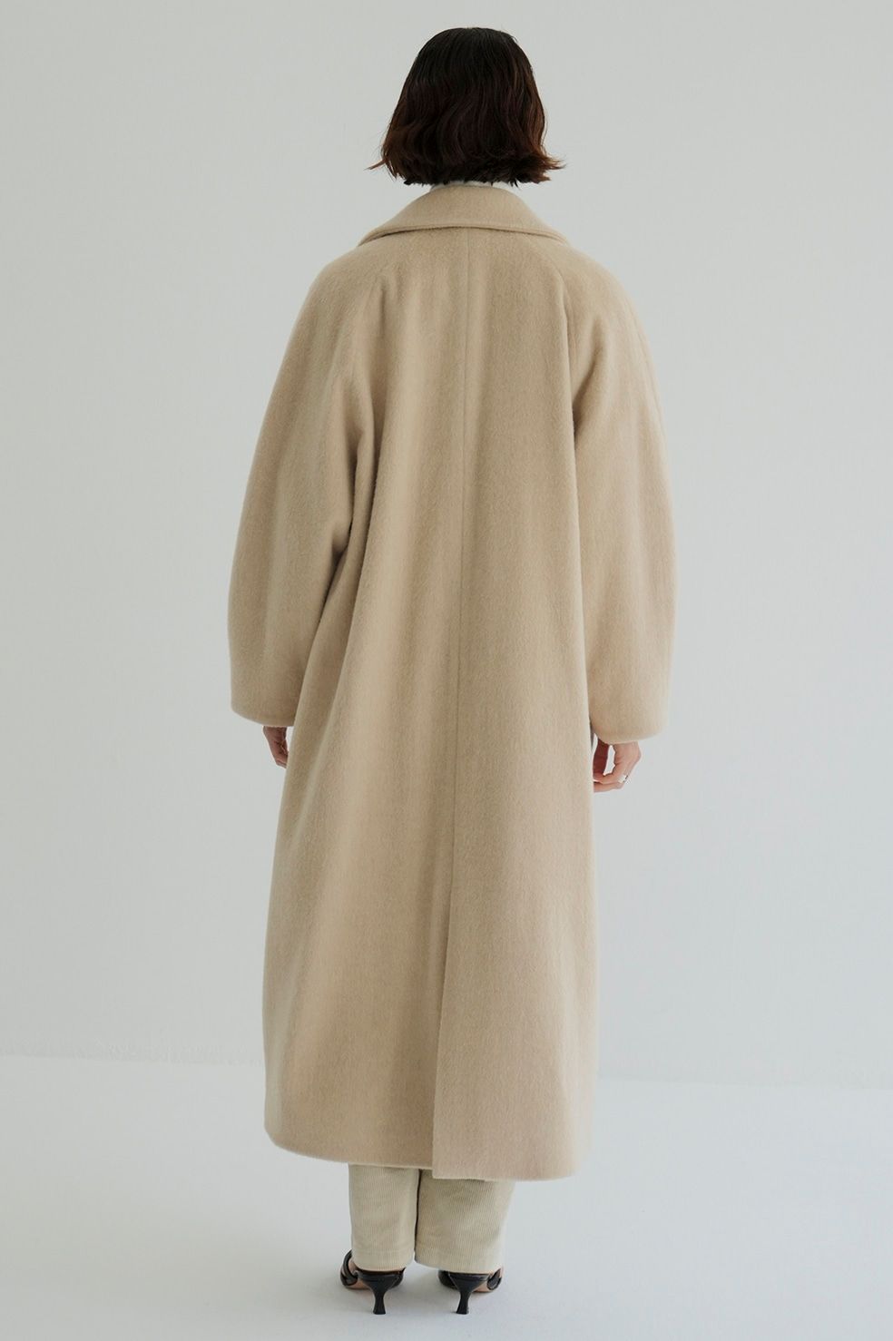 CLANE - ダブルウール ロングコート - DOUBLE WOOL LONG COAT - IVORY | ADDICT WEB SHOP