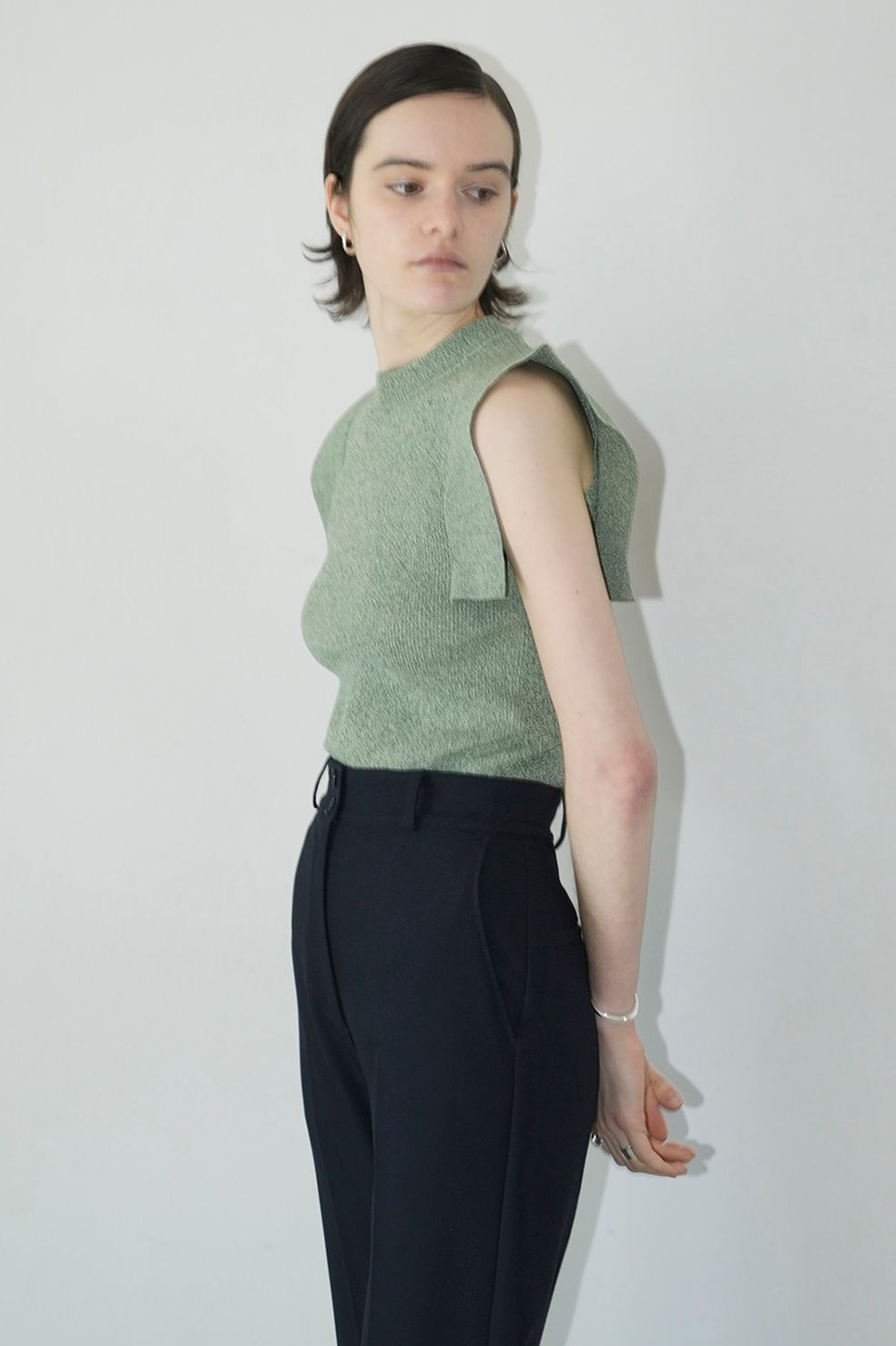 CLANE - スクエアスリーブニットトップス - SQUARE SLEEVE KNIT TOPS 