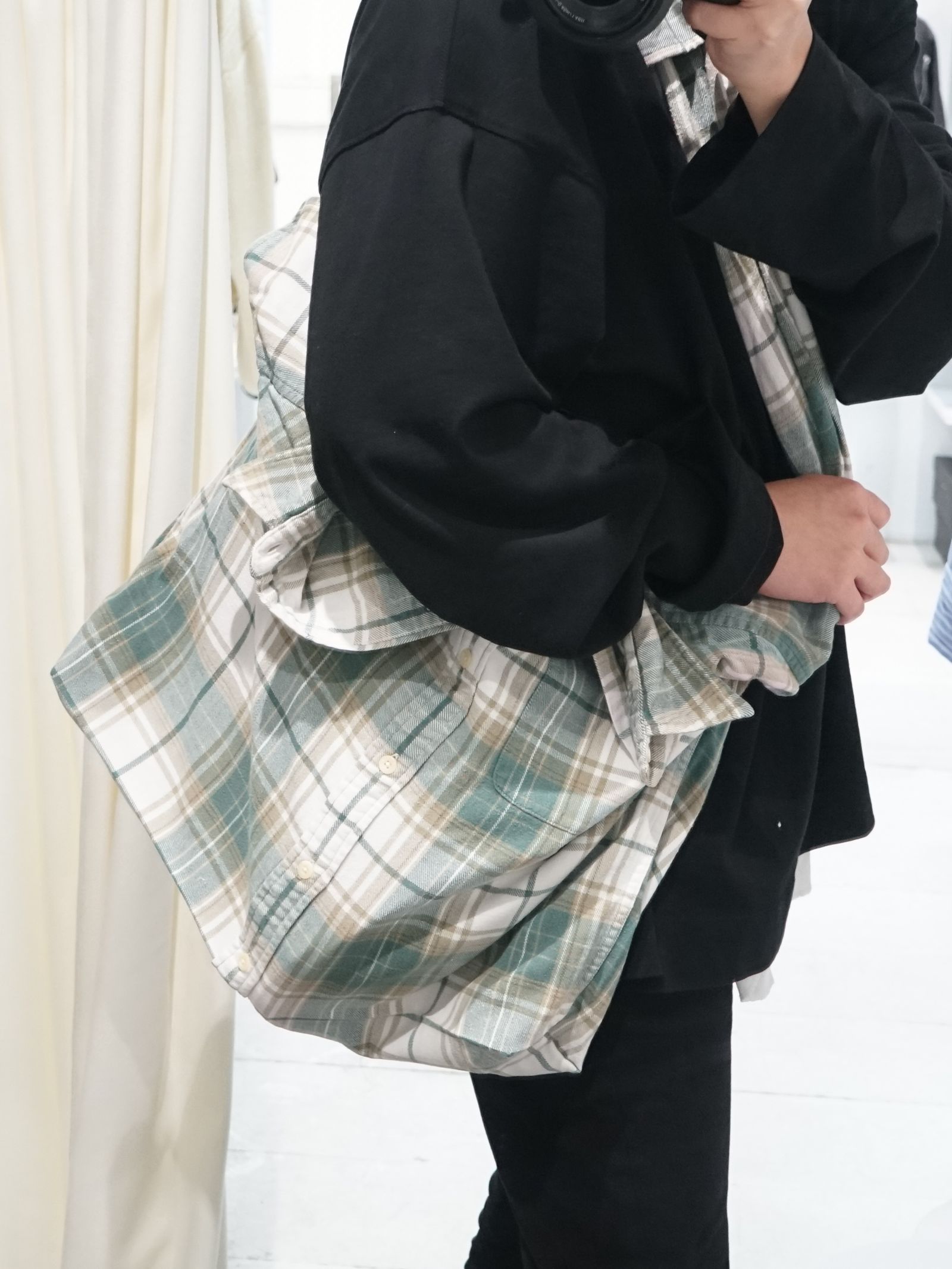 リワーク シャツ バッグ - REWORK SHIRT BAG - E