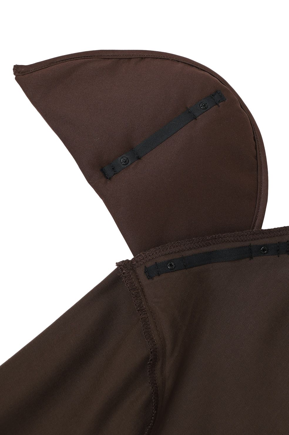 ブイネックボディスーツ - V NECK POWER SHOULDER BODYSUIT(BROWN)