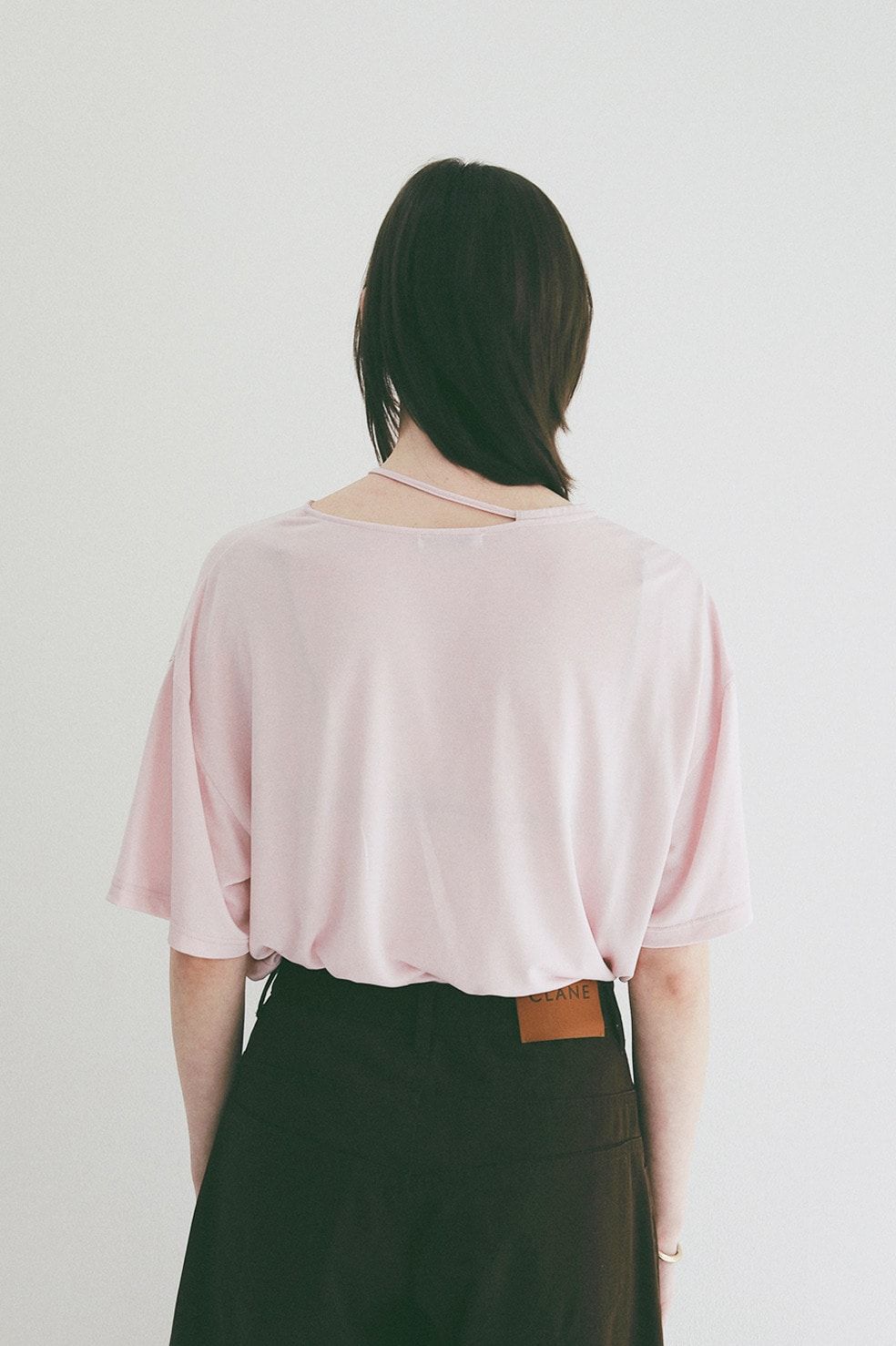 コードカットソー - DROOP THIN CODE SOFT TOPS (PINK)