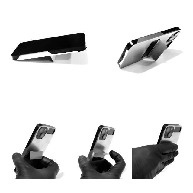 [ FLAP 16 ] ストレートバイブレーション仕上げアイフォンケース｜ IPHONE  HOLDER + STAND *+camera control button