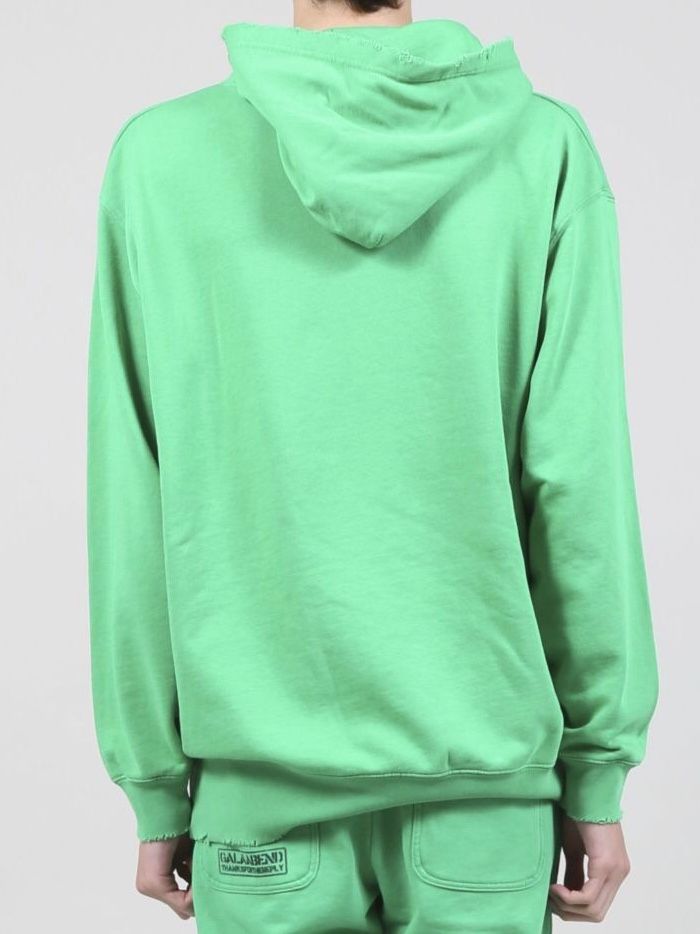 ダメージミドル裏毛パーカー - Damage Pullover hoddie