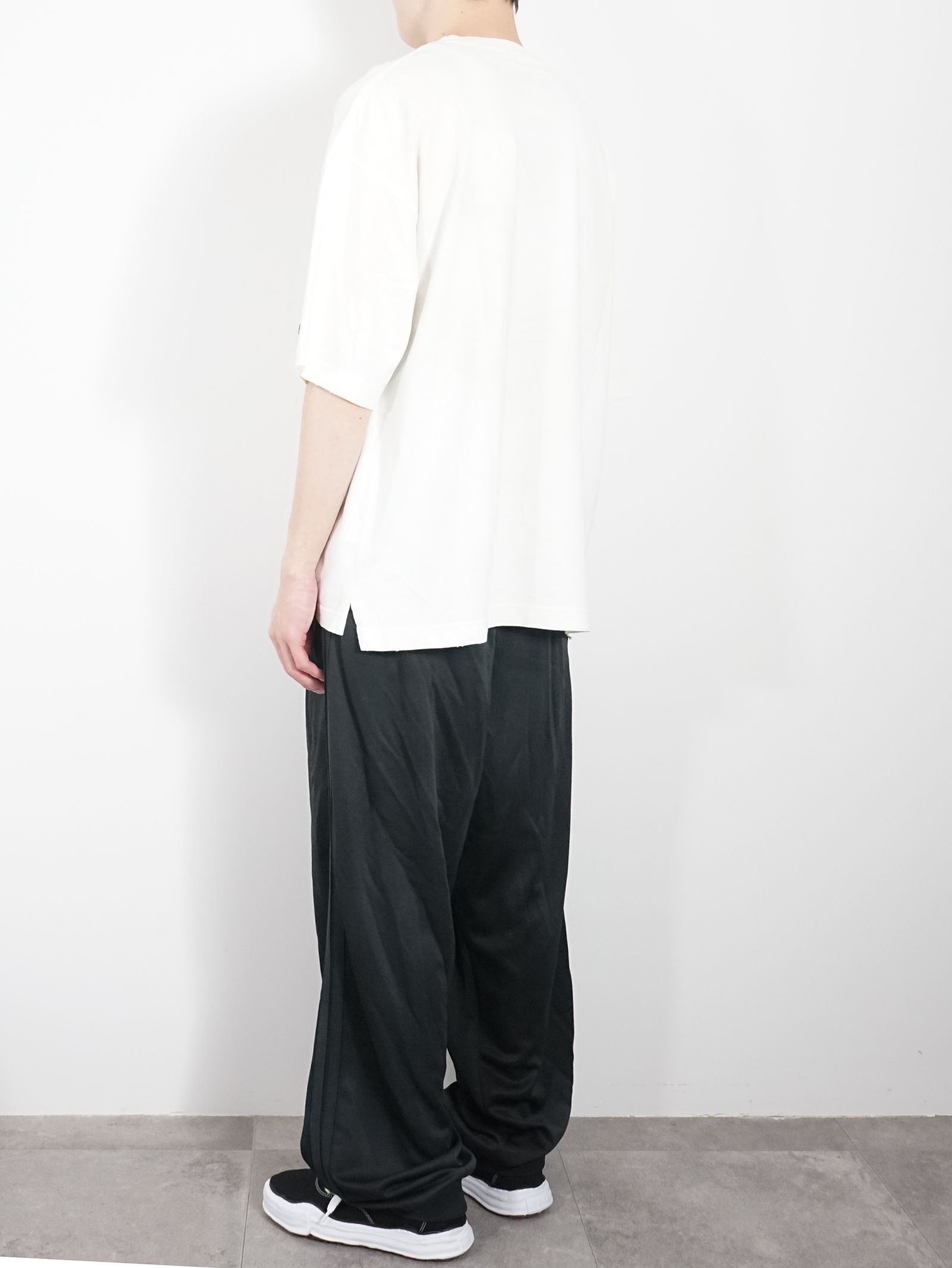ディストレスト プリントTシャツ - Distressed Acid Printed T-shirt - WHITE