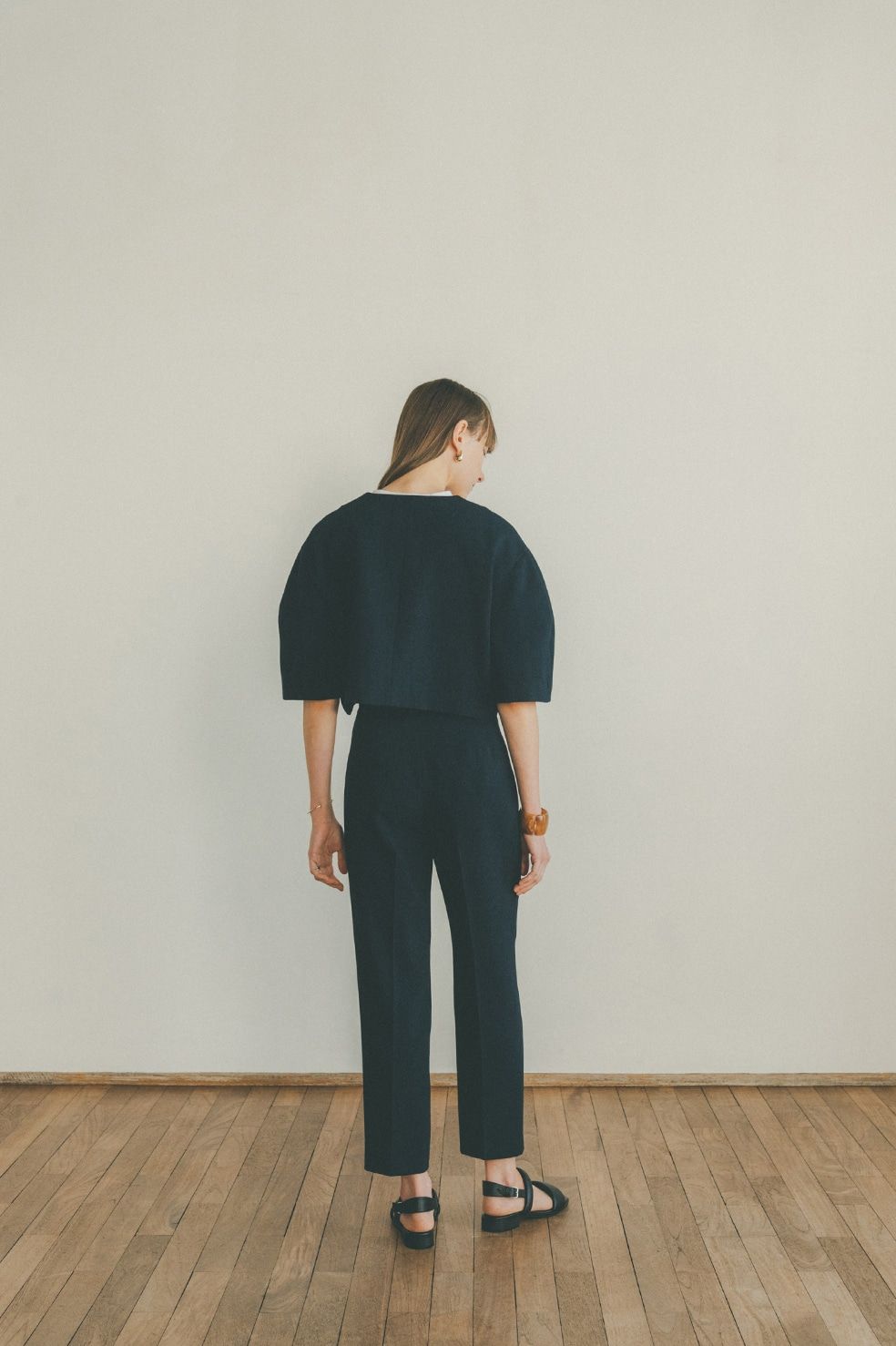 CLANE - コクーンショートジャケット - V NECK COCOON SHORT