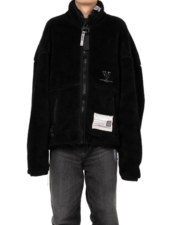 アマチュアソーンライクボアジャケット - Amateur Sewn Like Boa Jacket - BLACK