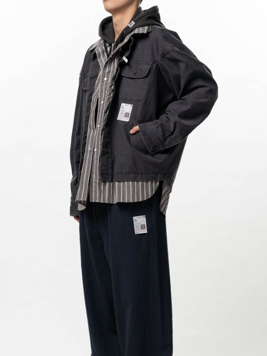 トリプルレイヤードシャツ - TRIPLE LAYRED SH (BLACK)