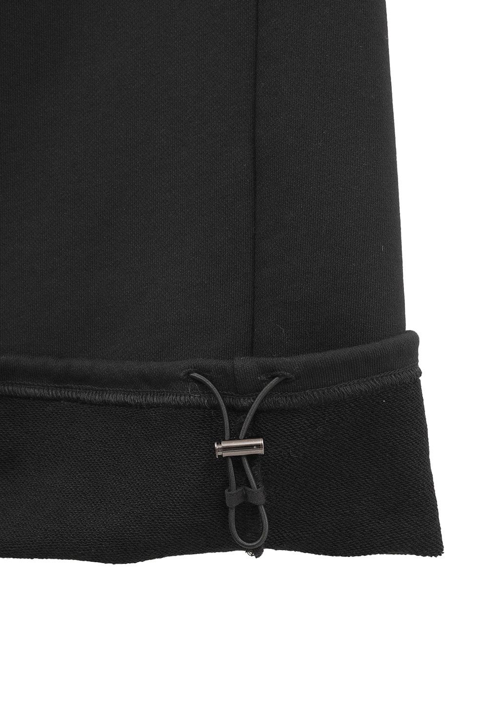 スラッシュ ウエスト スウェットパンツ - SLASH WAIST SWEAT PANTS (BLACK)