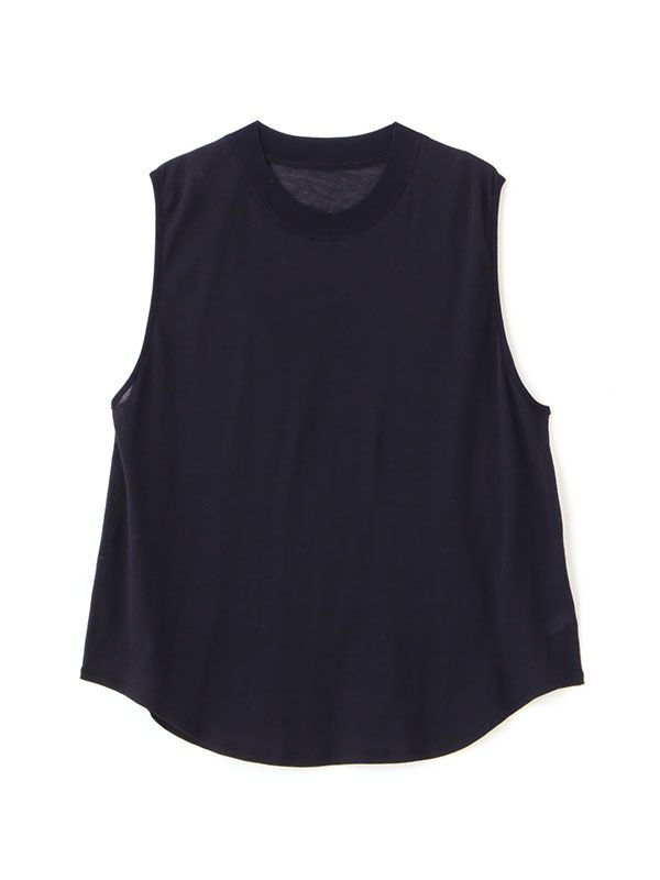 ノースリーブシアープルオーバー - NAVY