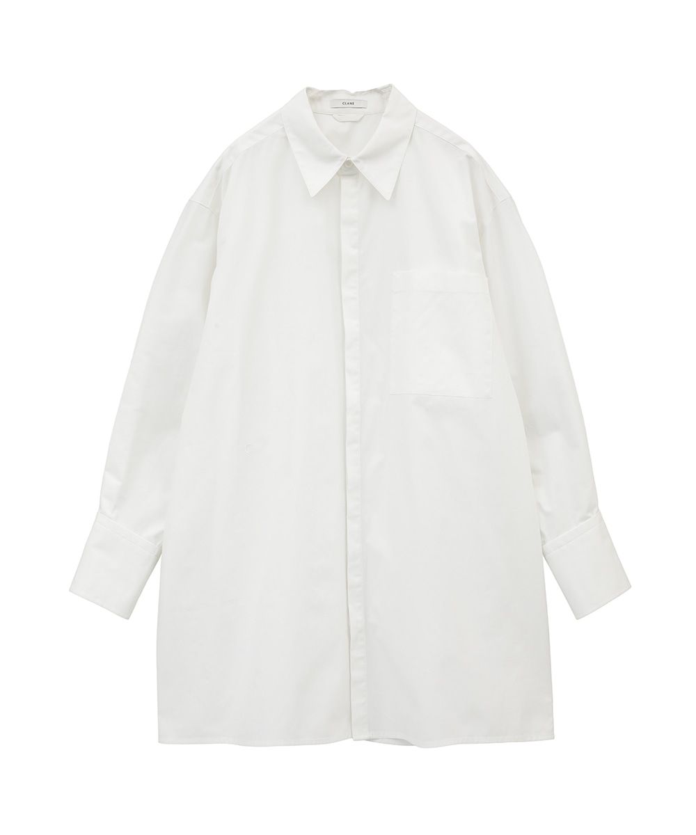 CLANE - オーバーシャツ - C OVER SHIRT - WHITE | ADDICT WEB SHOP