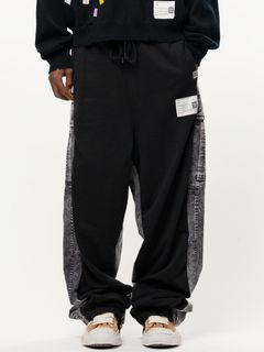 コンバインド ミリタリー スウェットパンツ - Combined Military Sweat Pants (BLACK)