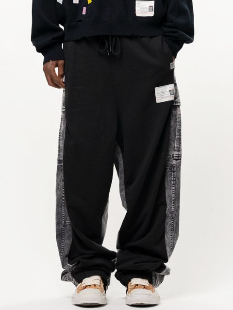 コンバインド ミリタリー スウェットパンツ - Combined Military Sweat Pants (BLACK)