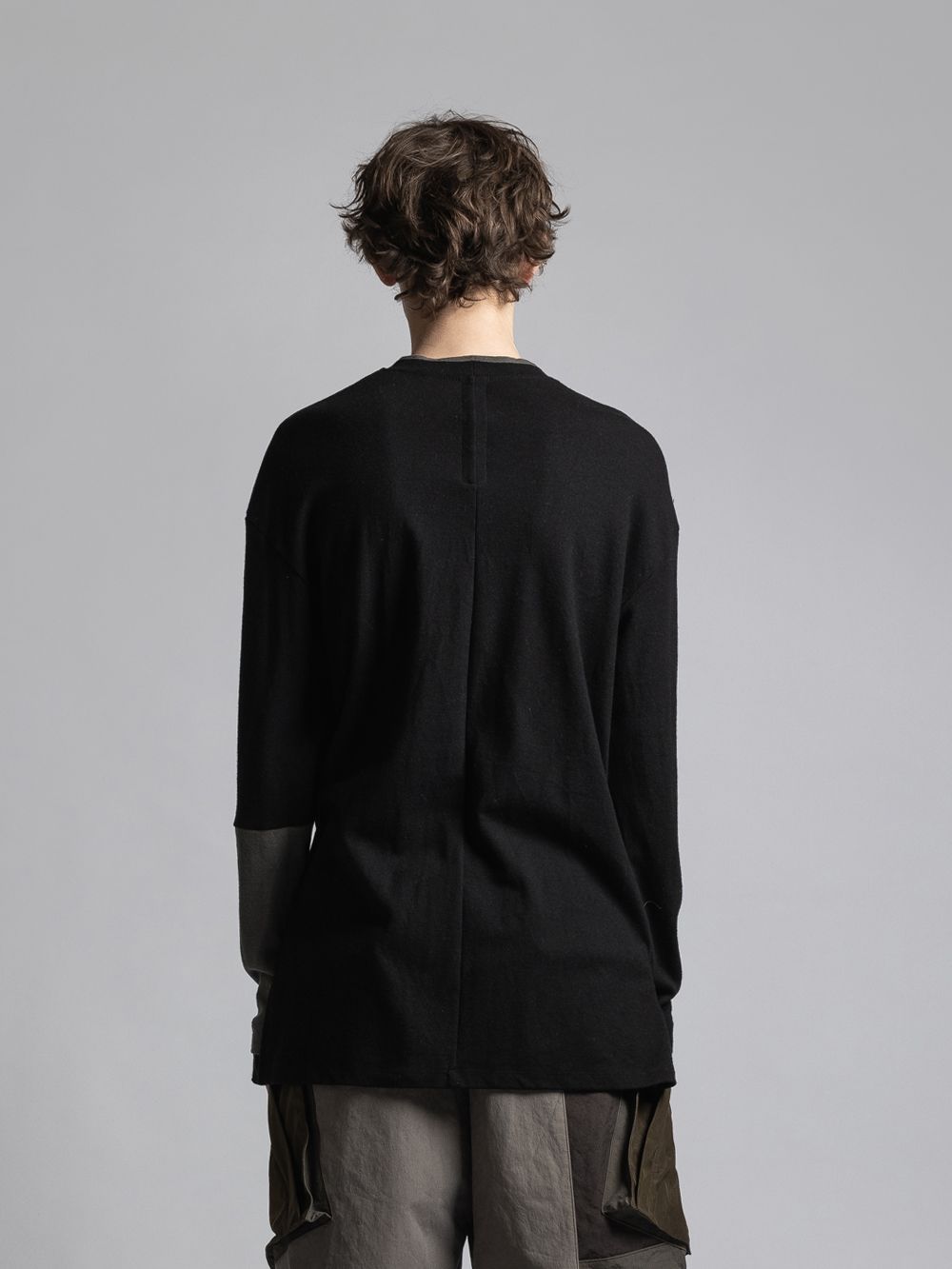 ウールスムースプルオーバー - Wool Smooth Pullover - BLACK