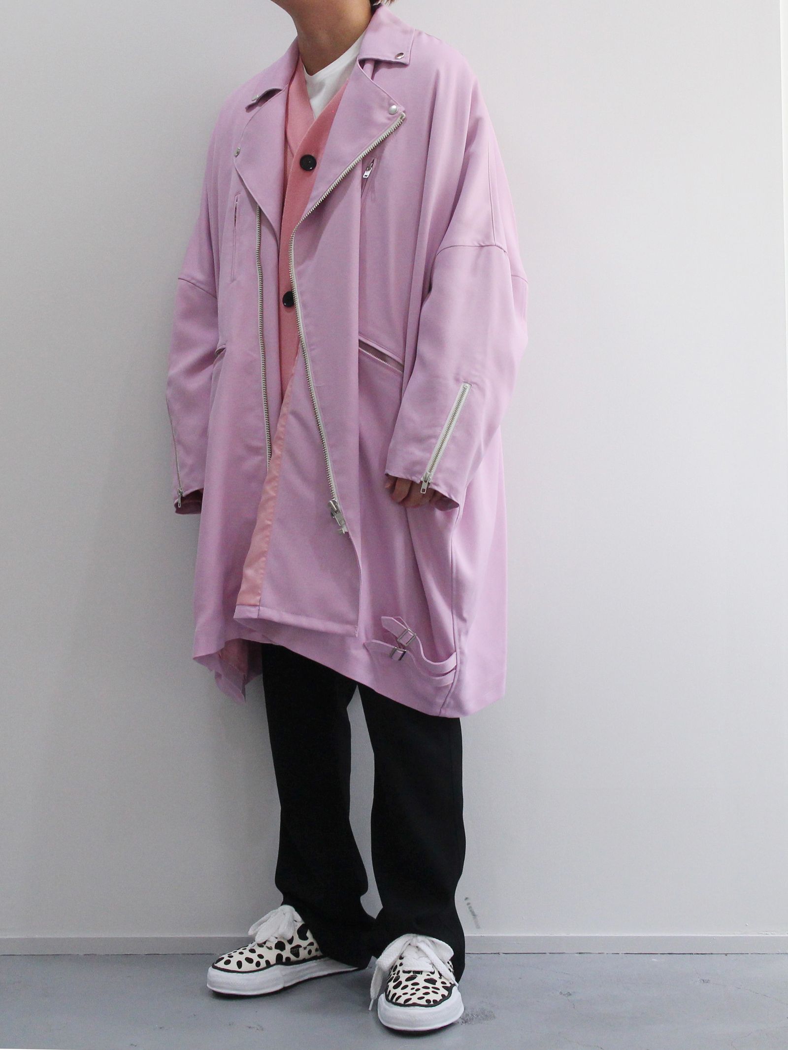 KIDILL - Riders Coat - ライダースコート - PINK | ADDICT WEB SHOP