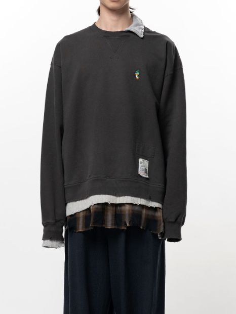 トリプルレイヤードプルオーバー - TRIPLE LAYERED PO (BLACK)