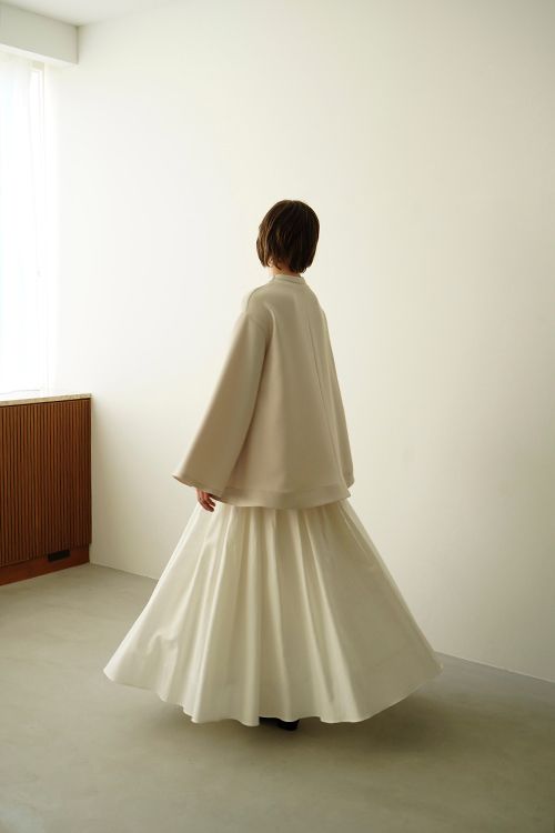 ボリューム マキシ スカート - VOLUME MAXI SKIRT WHITE