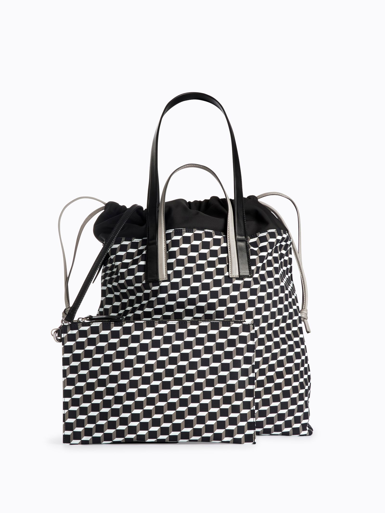 PIERRE HARDY - ツイン トート バッグ - Twin tote bag - BLACK×WHITE