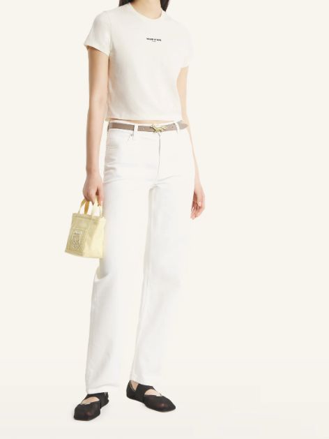 【レディース】  PARIS ロゴ ベイビー Tシャツ (noble beige)