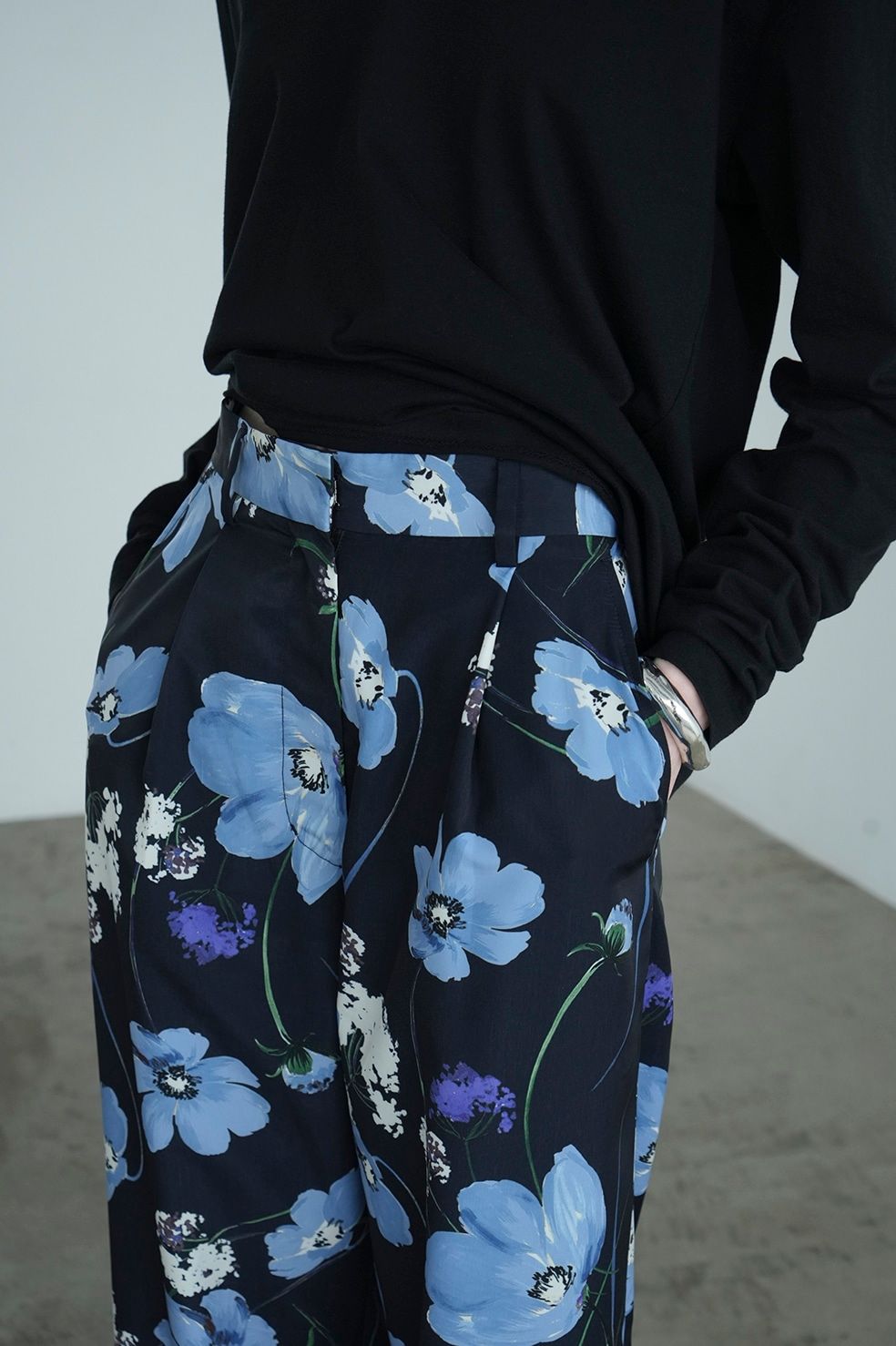 CLANE - フラワーワイドパンツ - MULTICOLORED FLOWER WIDE PANTS | ADDICT WEB SHOP