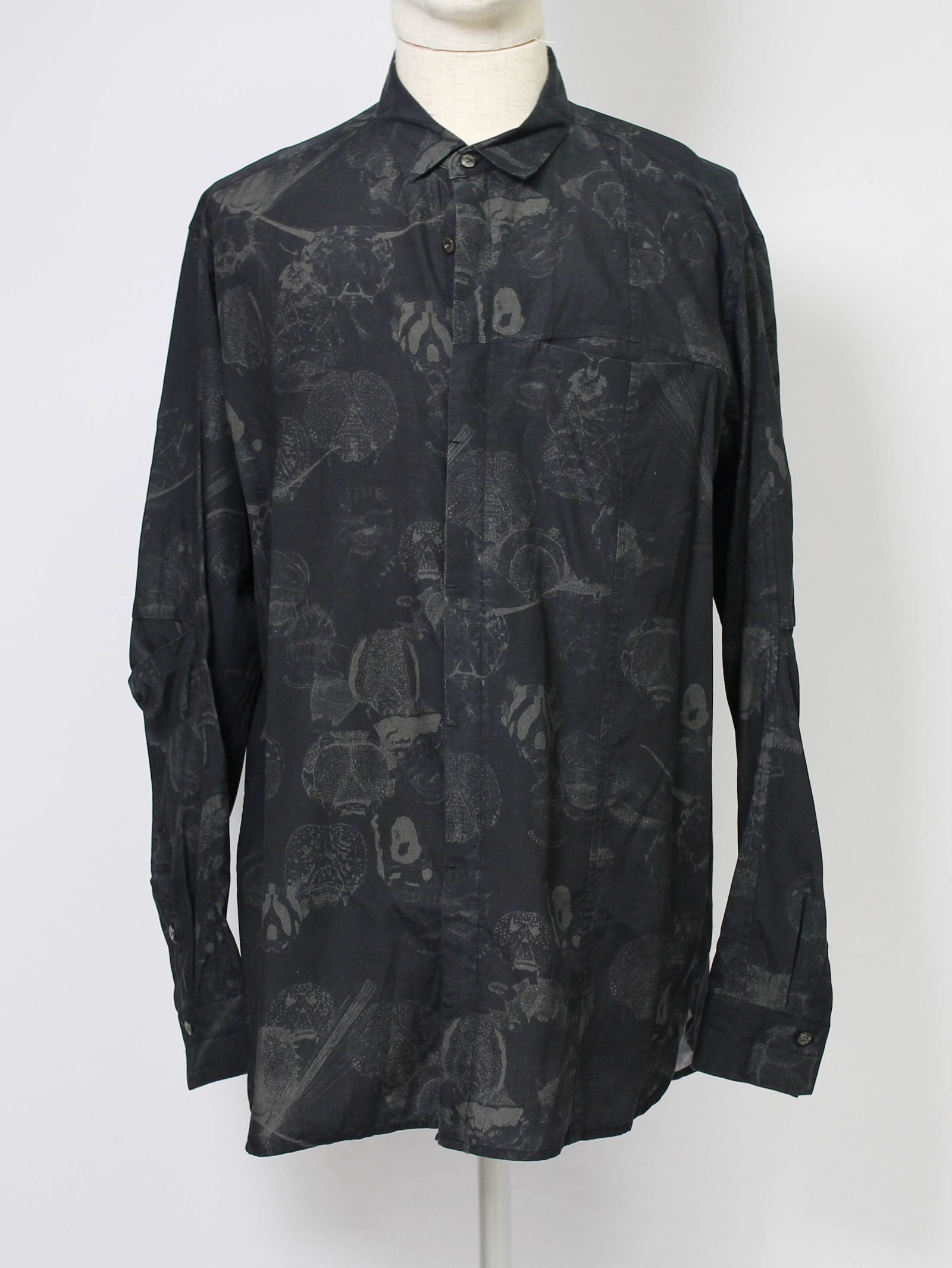 インセクトプリントシャツ - INSECT PRINT SHIRT - BLACK