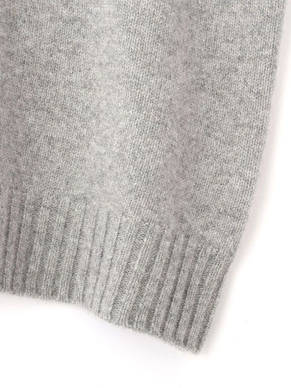 Vネック2wayニットプルオーバー  (GREY)