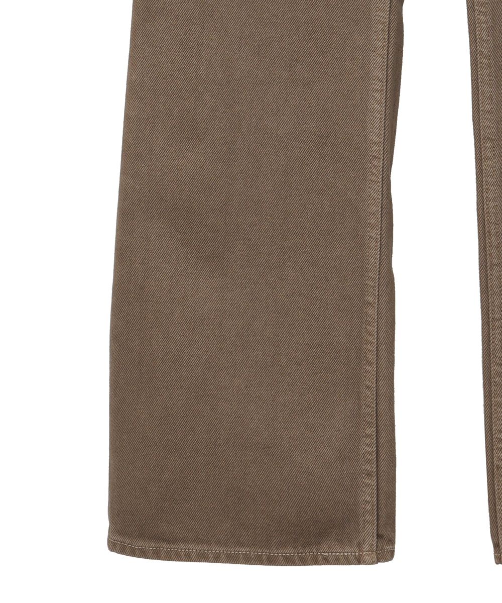 カラーダイブーツカットデニム -  COLOR DYE BOOTS CUT DENIM - BROWN