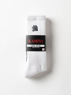 KMY CTN CREW SOCKS "2P" - 2パックソックス - WHITE