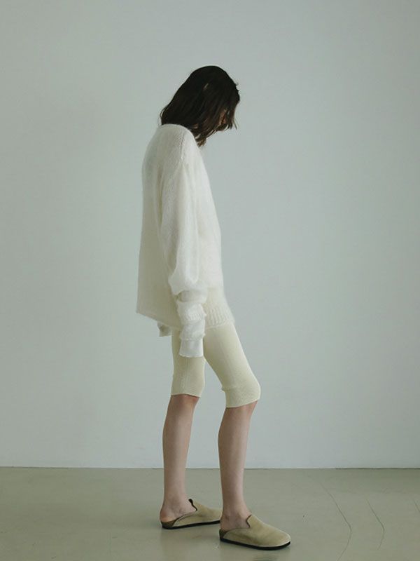 スーパーキッドモヘヤニットプルオーバー - WHITE