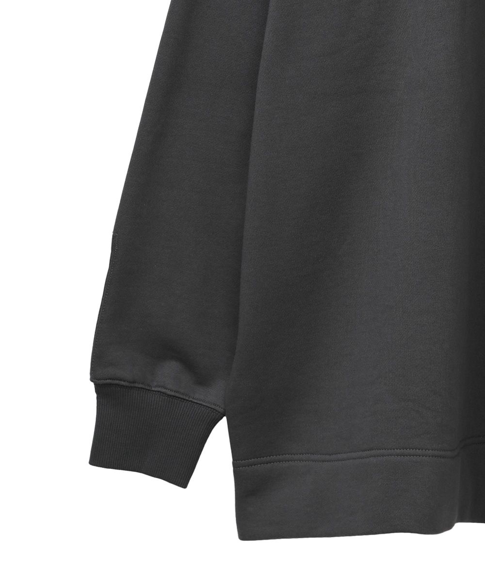 CLANE - ワイドスウェット - FRUIT OF THE LOOM ×CLANE WIDE SWEAT TOPS CHARCOAL GRAY |  ADDICT WEB SHOP