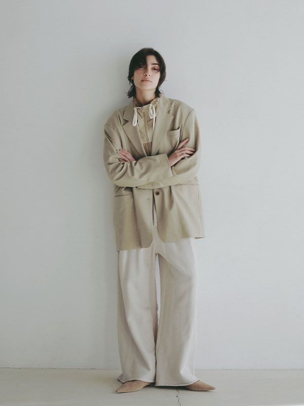 エアリースウェットパンツ - LIGHT GREY