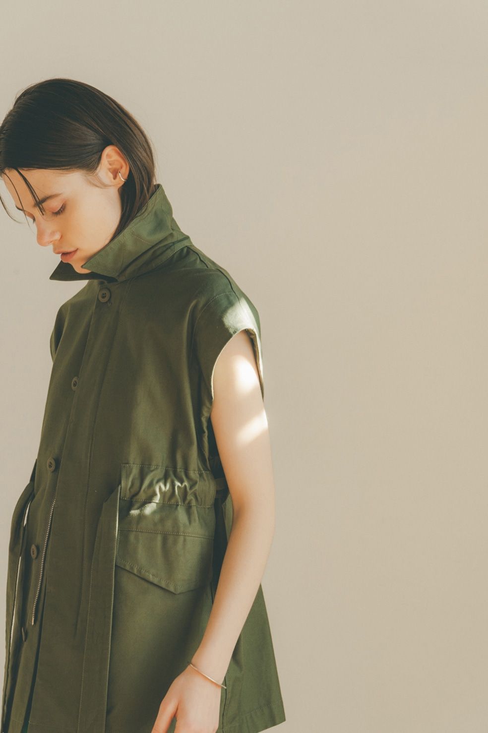 CLANE - 2WAY MILITARY JACKET - KHIKI | ADDICT WEB SHOP