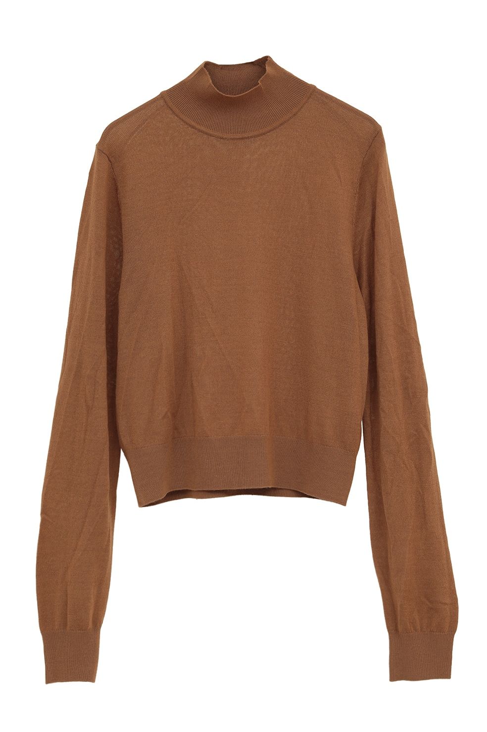 ケープ + ニットトップス - CAPE SET KNIT TOPS (CAMEL)